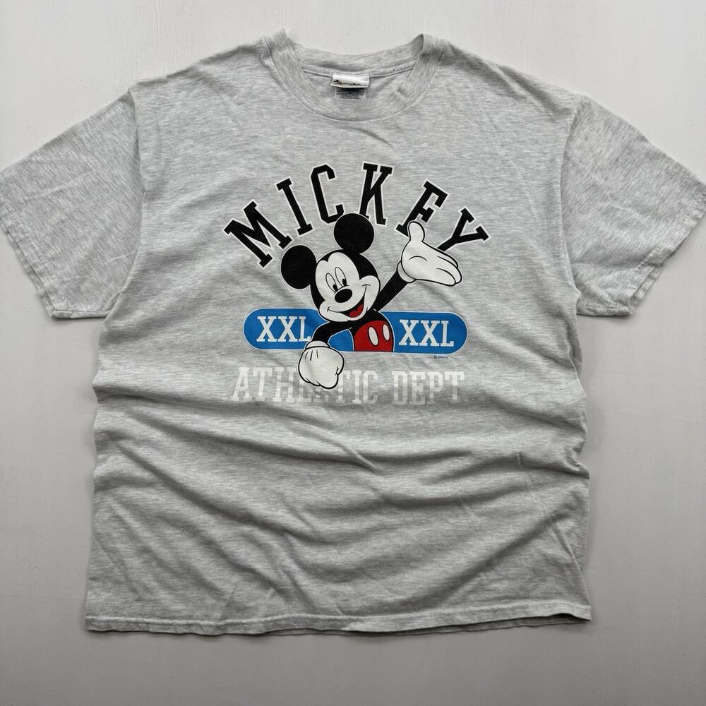 Vintage‎ Mickey Mouse T Shirt Mens Size Large Gray 90s